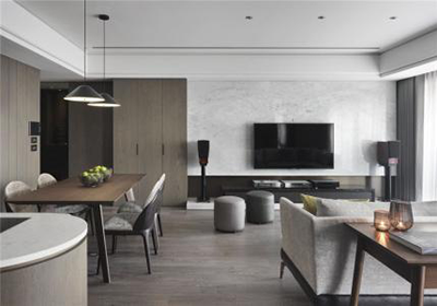 現(xiàn)代簡約風餐廳裝修效果圖