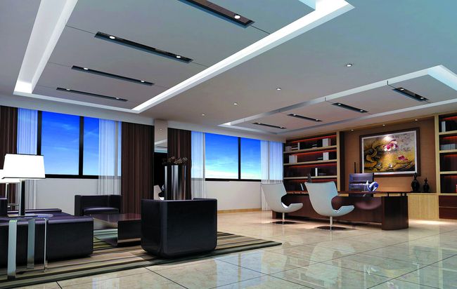 現(xiàn)代簡約辦公室裝修：老板辦公室